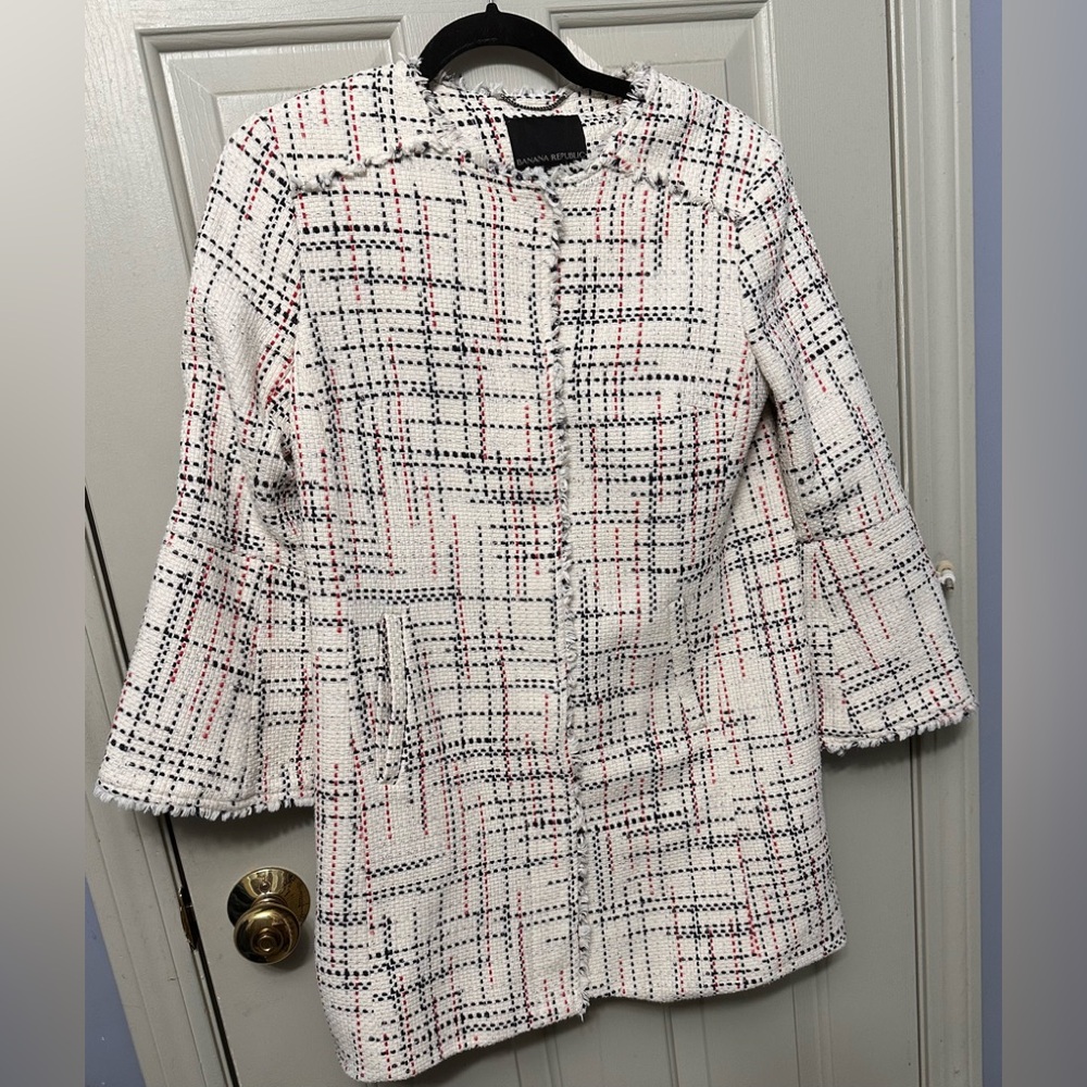 Banana Republic Tweed Coat XS $228